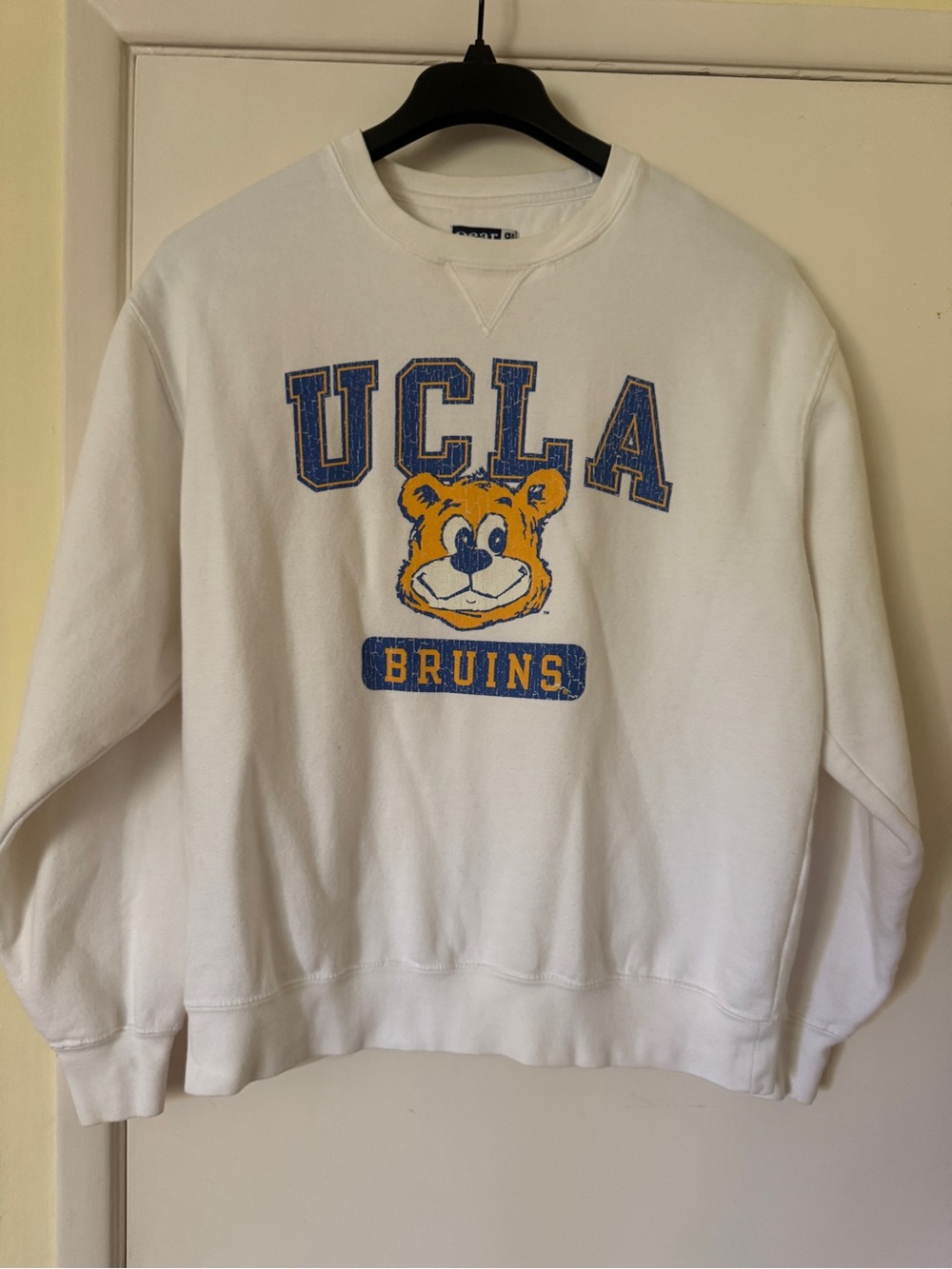 Gear For Sports White Crewneck T-Shirt with Branded Neck Label